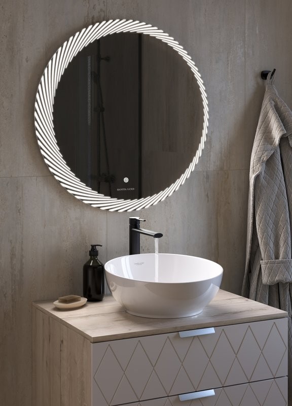 Накладная раковина Sanita luxe Art Cut40 белая