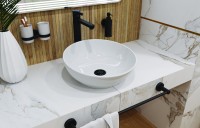 Накладная раковина Sanita luxe Art Cut40 белая