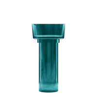 Раковина напольная Abber Kristall AT2702Aquamarin-H 45 глянцевая бирюзовая, круглая, моноблок