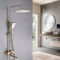 Душевая стойка Shevanik S6136G золотой сатин