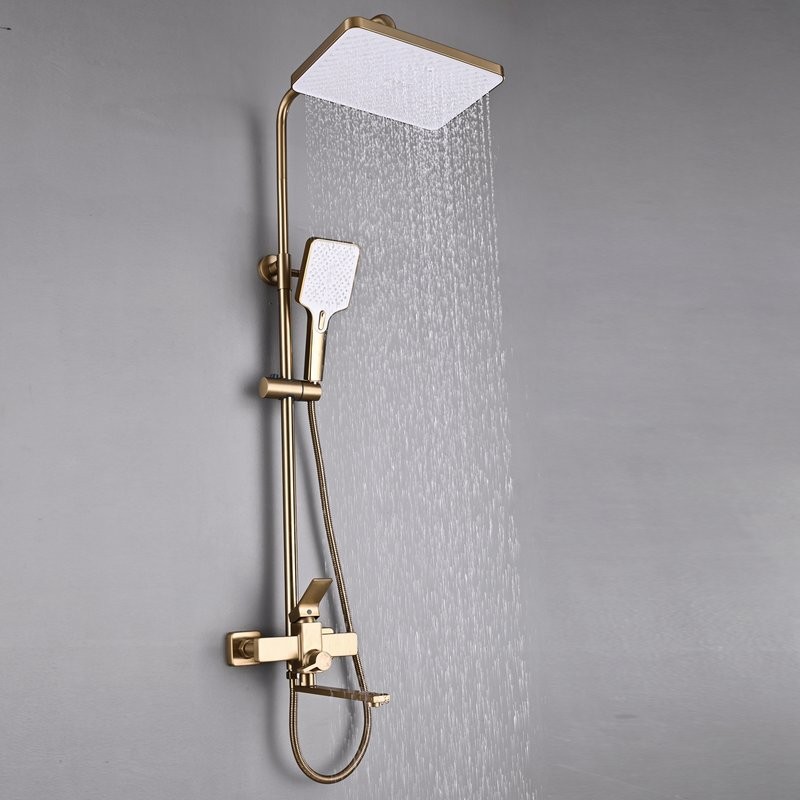 Душевая стойка Shevanik S6136G золотой сатин