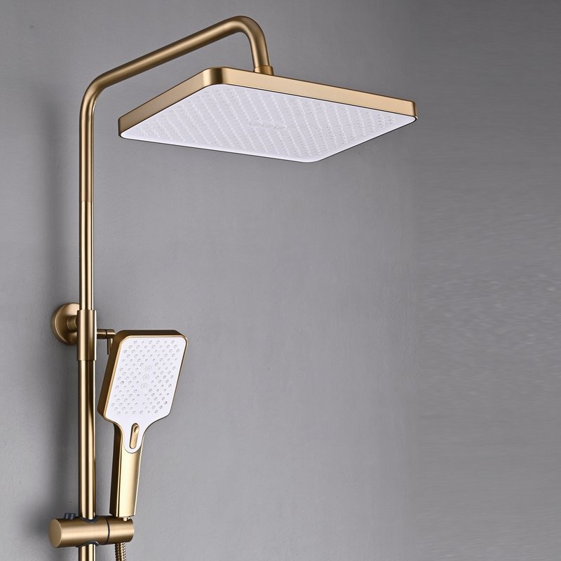 Душевая стойка Shevanik S6136G золотой сатин