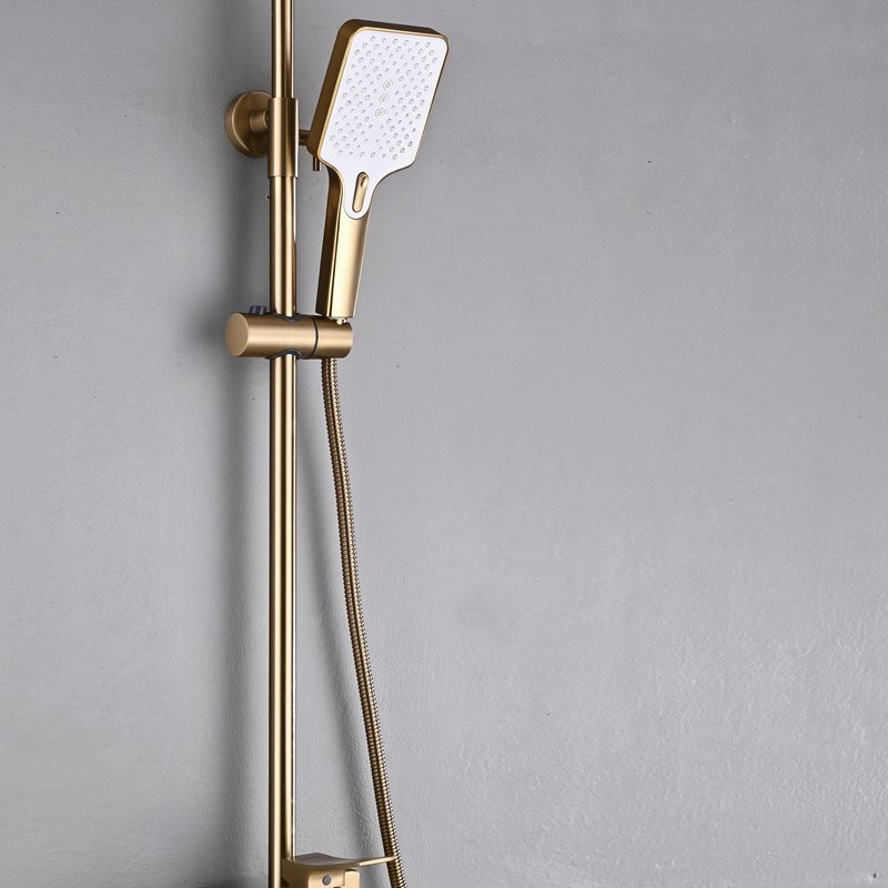 Душевая стойка Shevanik S6136G золотой сатин