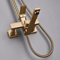 Душевая стойка Shevanik S6136G золотой сатин