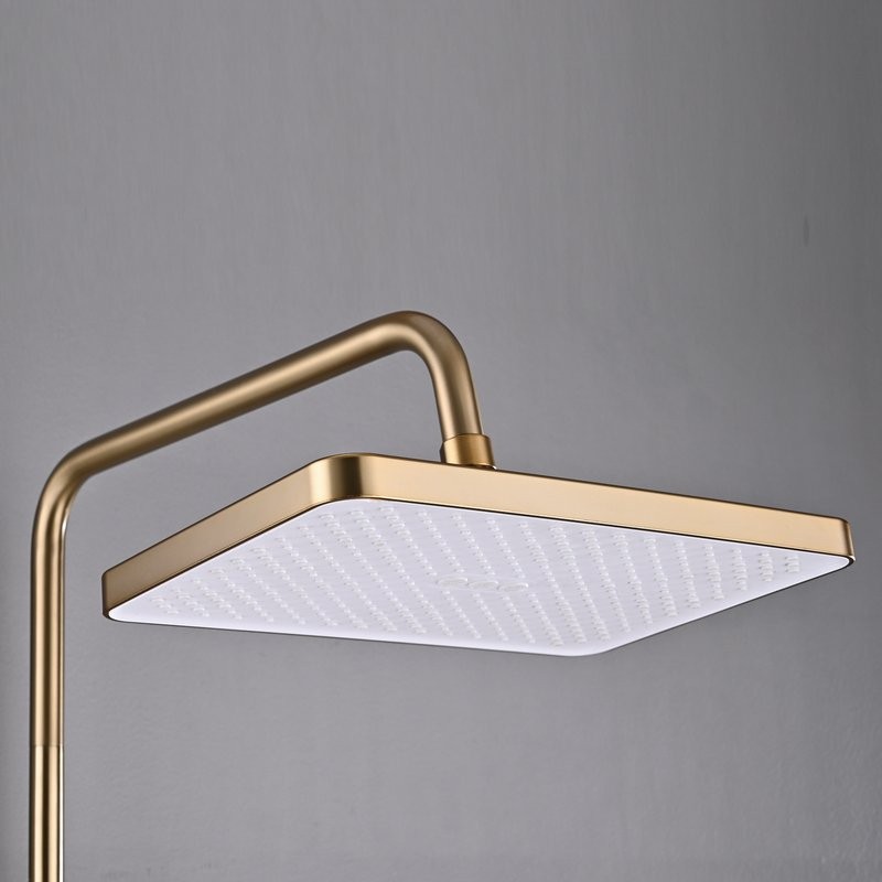 Душевая стойка Shevanik S6136G золотой сатин