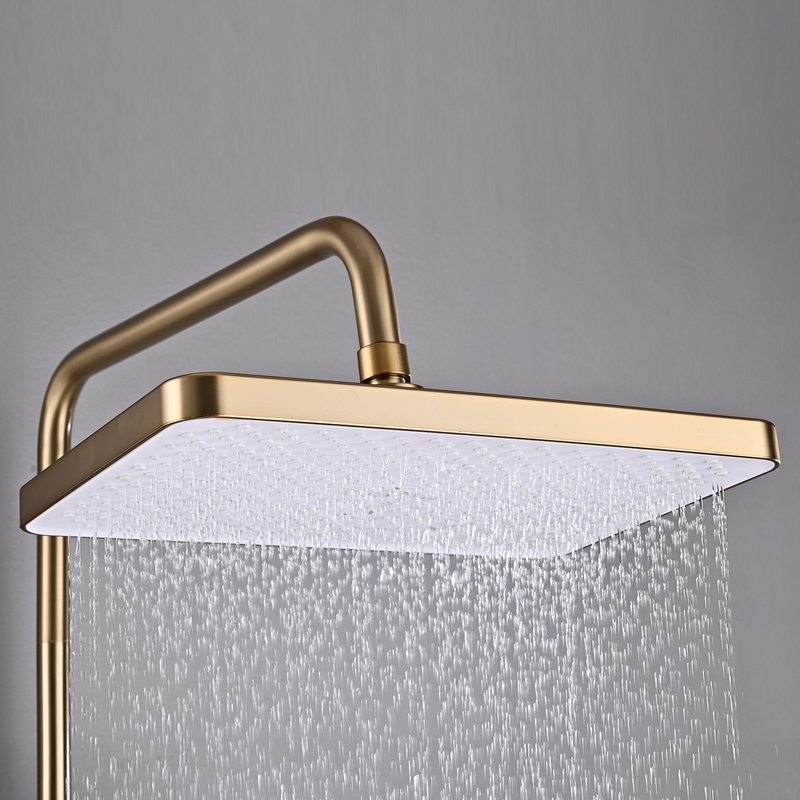 Душевая стойка Shevanik S6136G золотой сатин