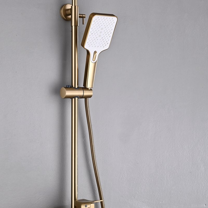 Душевая стойка Shevanik S6136G золотой сатин