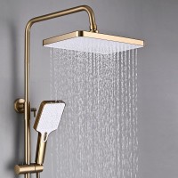 Душевая стойка Shevanik S6136G золотой сатин