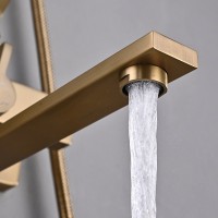 Душевая стойка Shevanik S6136G золотой сатин