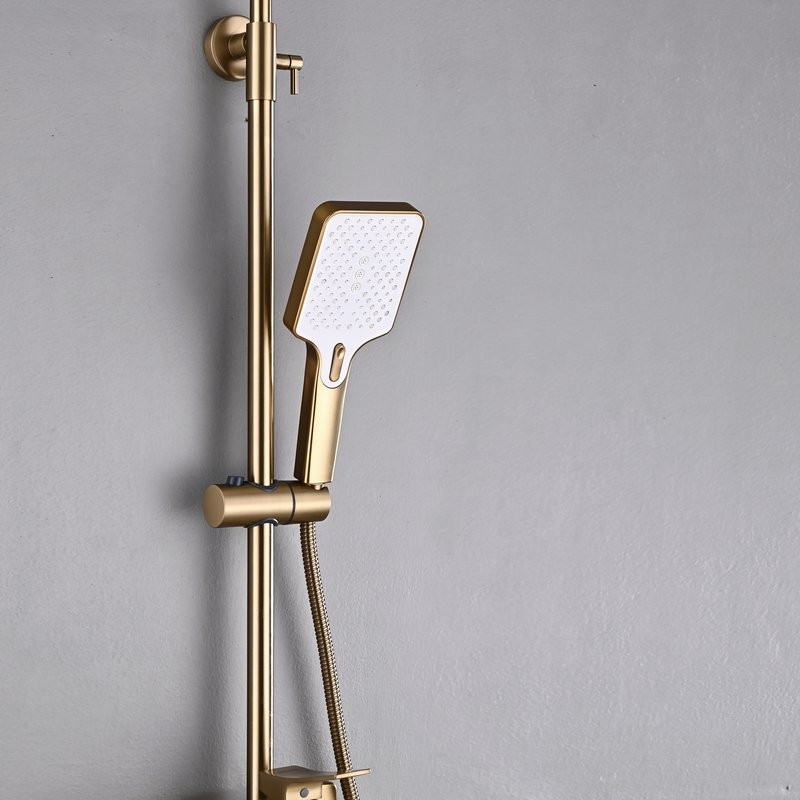 Душевая стойка Shevanik S6136G золотой сатин