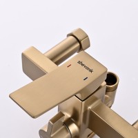 Душевая стойка Shevanik S6136G золотой сатин