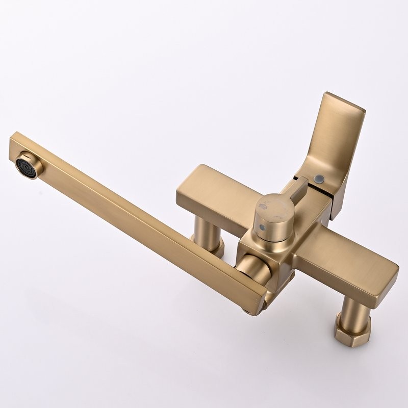 Душевая стойка Shevanik S6136G золотой сатин