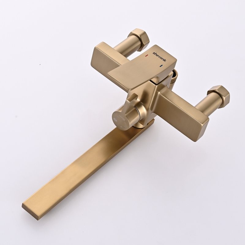 Душевая стойка Shevanik S6136G золотой сатин