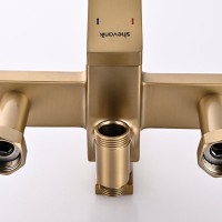 Душевая стойка Shevanik S6136G золотой сатин