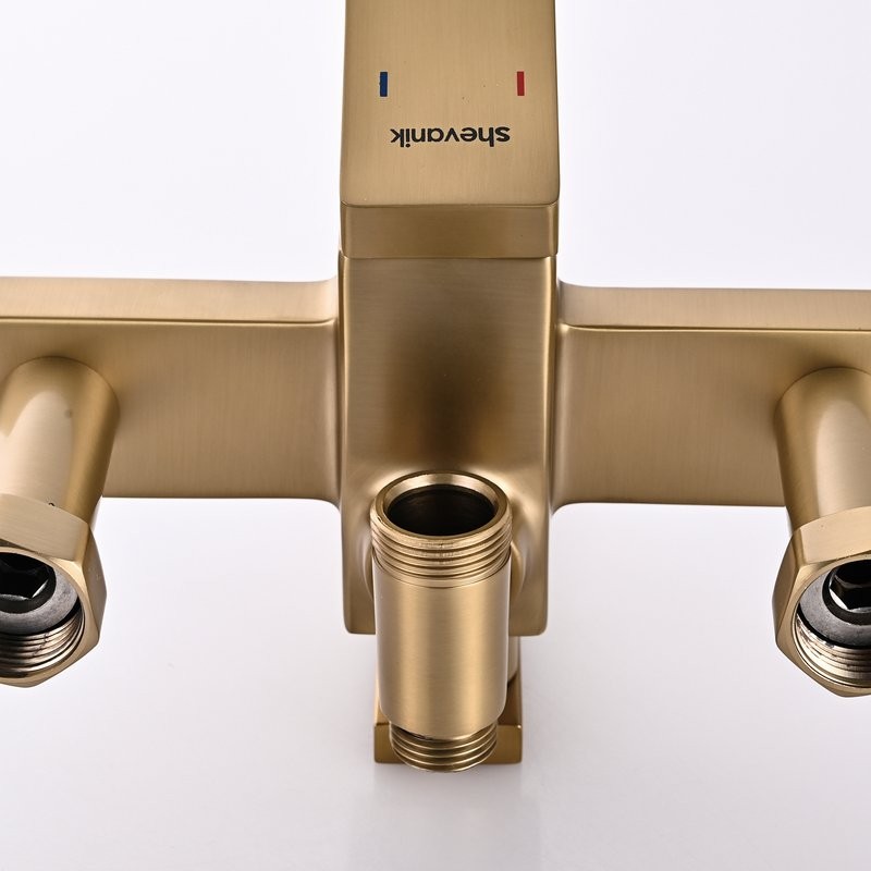 Душевая стойка Shevanik S6136G золотой сатин