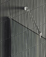 Душевая перегородка Maybahglass MGD-695-5ш 79 см, профиль хром матовый, стекло прозрачное