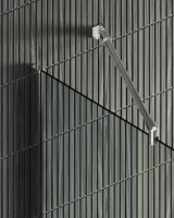Душевая перегородка Maybahglass MGD-695-5ш 79 см, профиль хром матовый, стекло прозрачное