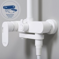 Душевая стойка Wasserkraft Mindel 8500 A185.067.059.WM белая