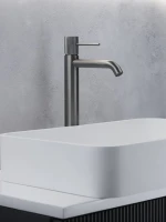 Смеситель для раковины AltroBagno Bilancia AltroBagnoBilancia010226GM оружейная сталь Смеситель для раковины AltroBagno Bilancia AltroBagnoBilancia010226GM оружейная сталь