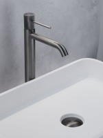 Смеситель для раковины AltroBagno Bilancia AltroBagnoBilancia010226GM оружейная сталь