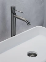 Смеситель для раковины AltroBagno Bilancia AltroBagnoBilancia010226GM оружейная сталь Смеситель для раковины AltroBagno Bilancia AltroBagnoBilancia010226GM оружейная сталь