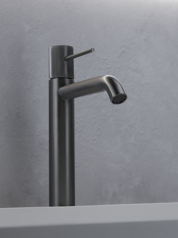 Смеситель для раковины AltroBagno Bilancia AltroBagnoBilancia010226GM оружейная сталь