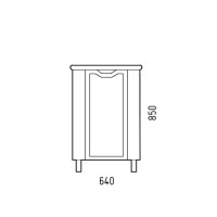 Тумба с раковиной Corozo Мирра 40 напольная, угловая, белая