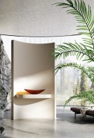 Накладная раковина Abber Kristall AT2808Opal 61 коричневая, овальная