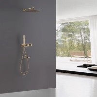 Душевой комплект Abber Rund AF8717G С ВНУТРЕННЕЙ ЧАСТЬЮ, матовое золото