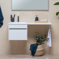 Тумба с раковиной Aquanet Токио 48 1 ящик L