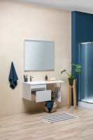 Тумба с раковиной Aquanet Токио 48 1 ящик L