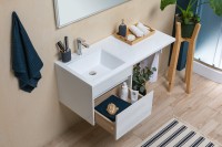 Тумба с раковиной Aquanet Токио 48 1 ящик L