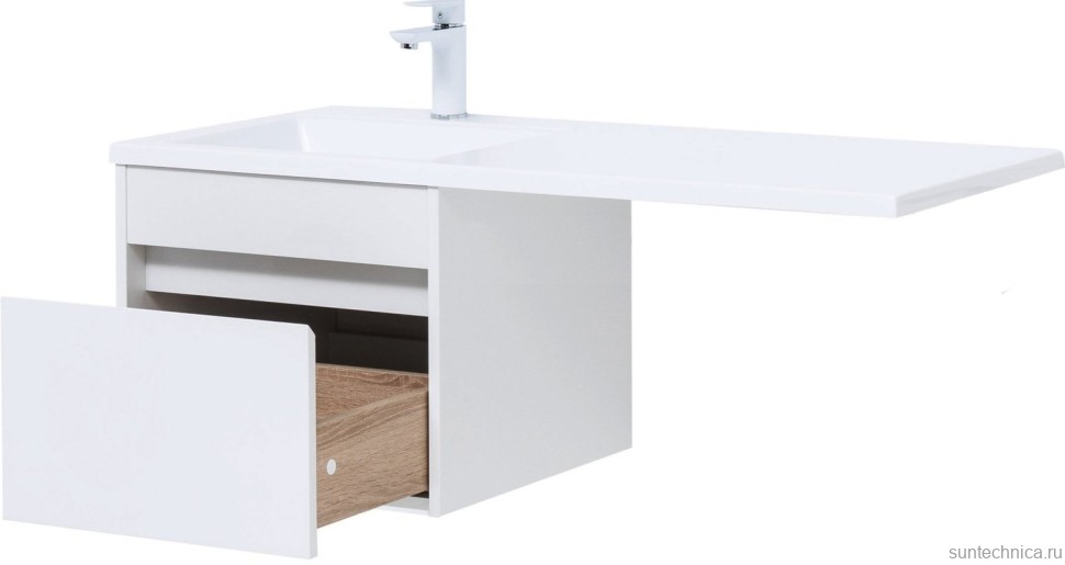 Тумба с раковиной Aquanet Токио 48 1 ящик L