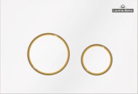 Комплект Lavinia Boho Унитаз подвесной Biore Rimless 3304102R + Крышка-сиденье Biore 33290410 с микролифтом + Инсталляция RelFix 38010010 + Кнопка RelFix 38050804 белая, золотой глянец + Дозатор RelFix 38040010