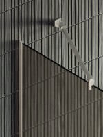 Душевая перегородка Maybahglass MGD-722-5у 69 см, профиль хром матовый, стекло бронза матовое