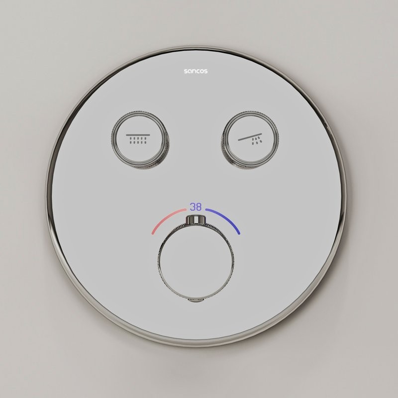 Душевой комплект Sancos Space SC3006CH хром, С ВНУТРЕННЕЙ ЧАСТЬЮ