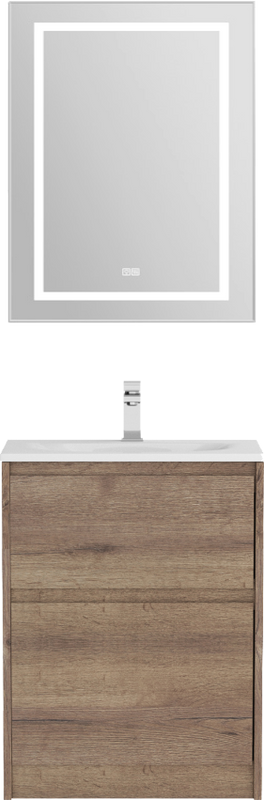 Мебель для ванной комнаты BelBagno Kraft 39 60 напольная, rovere tabacco, раковина BB-8099-3-60