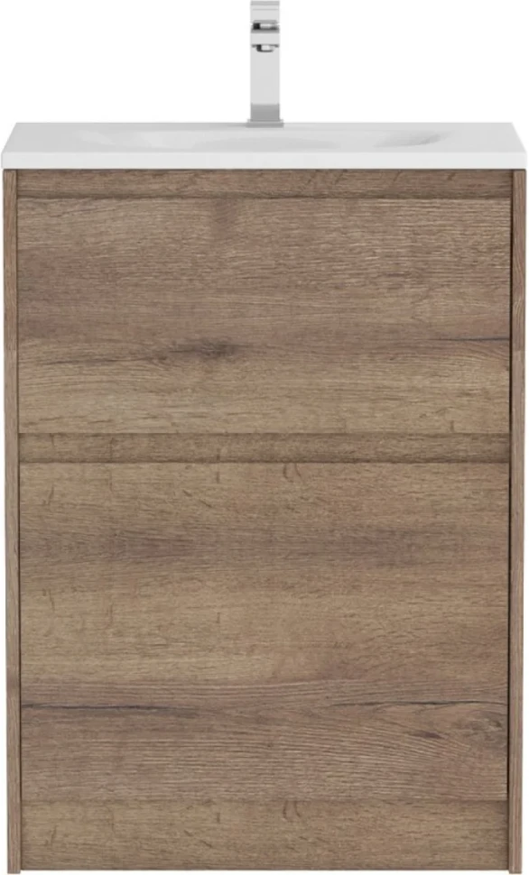Мебель для ванной комнаты BelBagno Kraft 39 60 напольная, rovere tabacco, раковина BB-8099-3-60