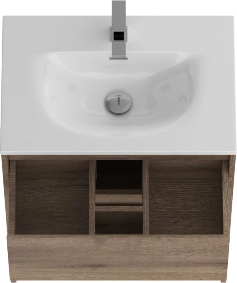 Мебель для ванной комнаты BelBagno Kraft 39 60 напольная, rovere tabacco, раковина BB-8099-3-60