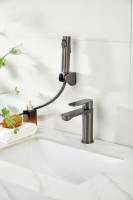 Комплект для раковины BELZ B713 B12713-3 с гигиеническим душем, оружейная сталь