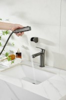 Комплект для раковины BELZ B713 B12713-3 с гигиеническим душем, оружейная сталь