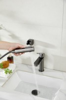 Комплект для раковины BELZ B713 B12713-3 с гигиеническим душем, оружейная сталь