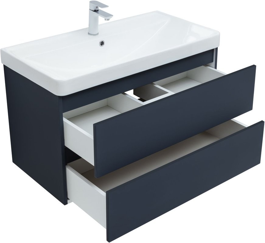 Тумба под раковину без столешницы Aquanet Вега 2.0 90 подвесная, маренго