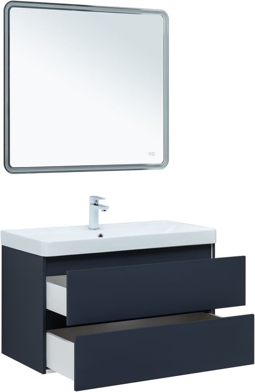 Тумба под раковину без столешницы Aquanet Вега 2.0 90 подвесная, маренго