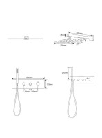Душевой комплект Ceruttispa Velia CR CT10398 хром