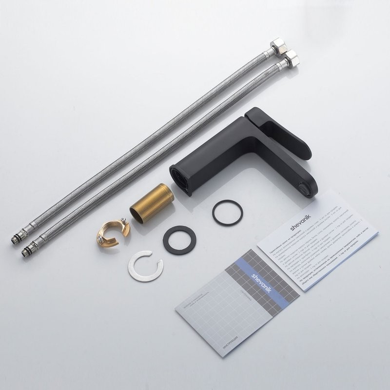 Смеситель для раковины Shevanik S4501H, черный