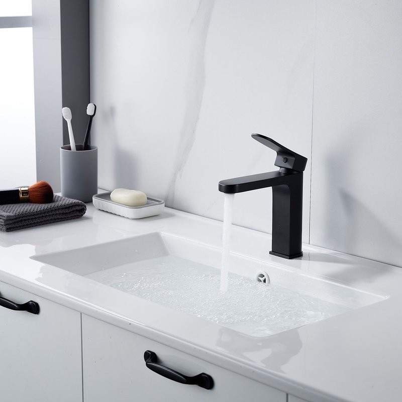 Смеситель для раковины Shevanik S4501H, черный