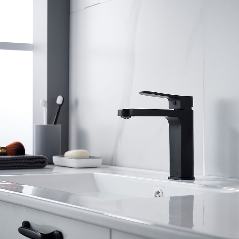 Смеситель для раковины Shevanik S4501H, черный