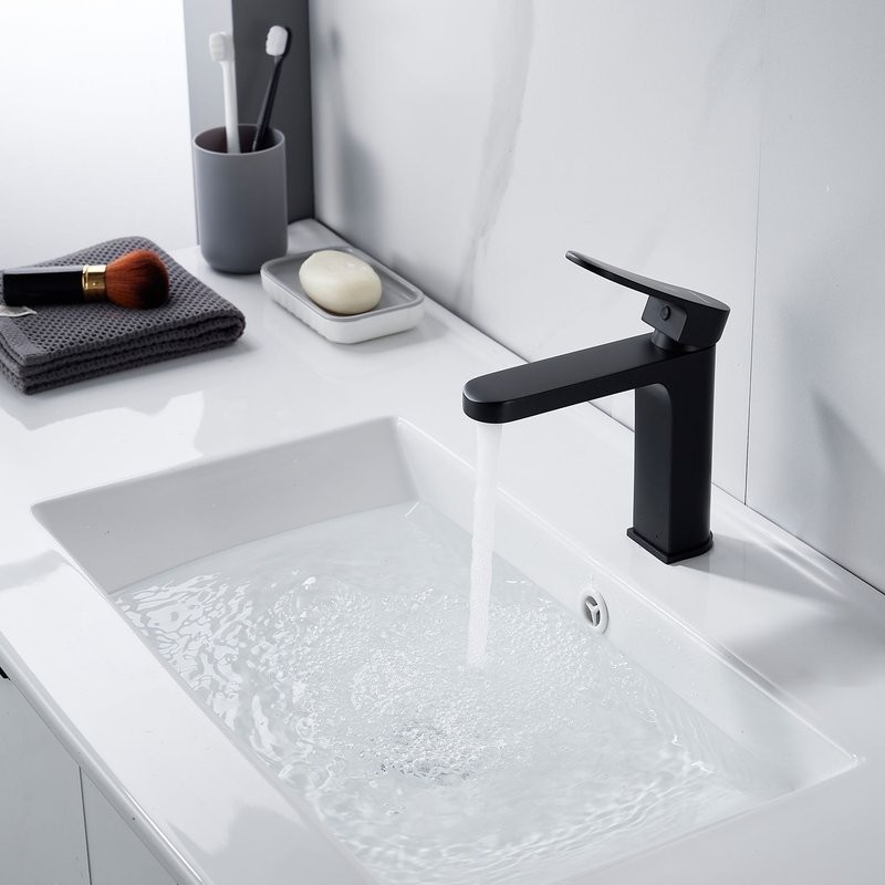 Смеситель для раковины Shevanik S4501H, черный