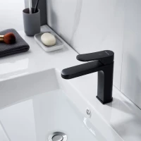 Смеситель для раковины Shevanik S4501H, черный Смеситель для раковины Shevanik S4501H, черный